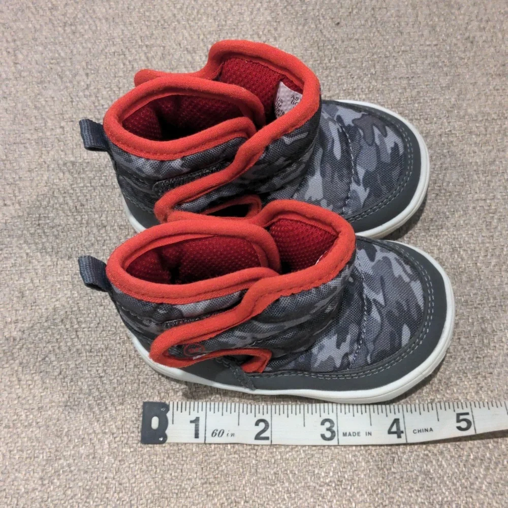 Baby Surprize By Stride Rite Aster Boots - Gray - Size 3